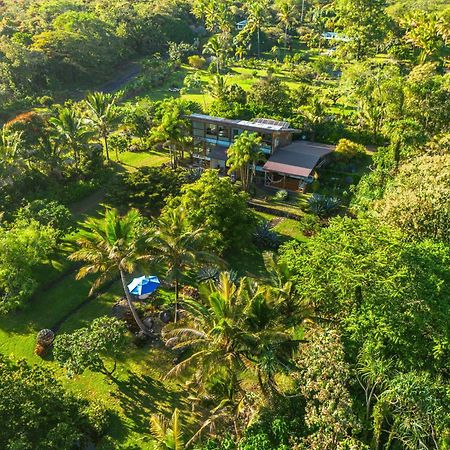 Jungle Haven Ocean Front Eco Villa On Fruit Farm Pahoa Buitenkant foto