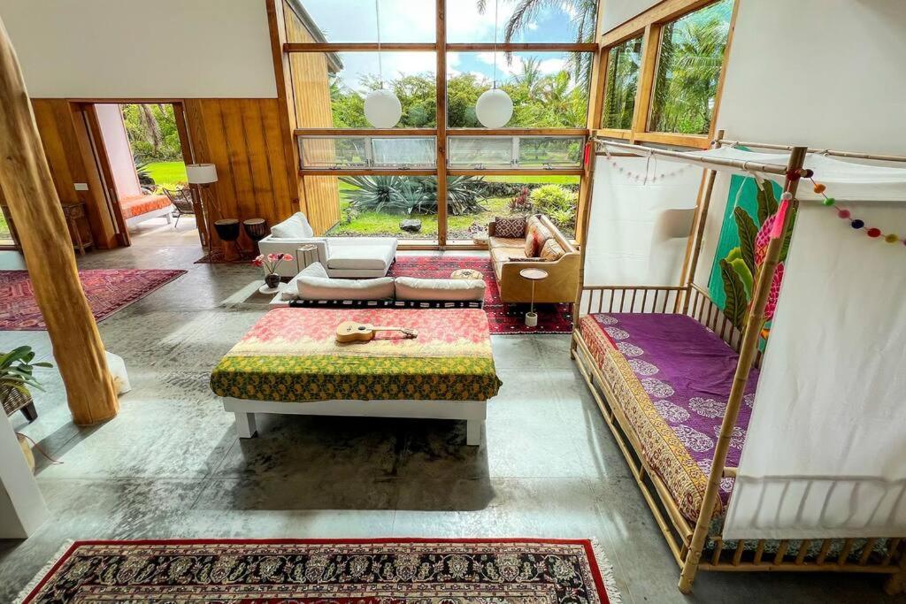 Jungle Haven Ocean Front Eco Villa On Fruit Farm Pahoa Buitenkant foto