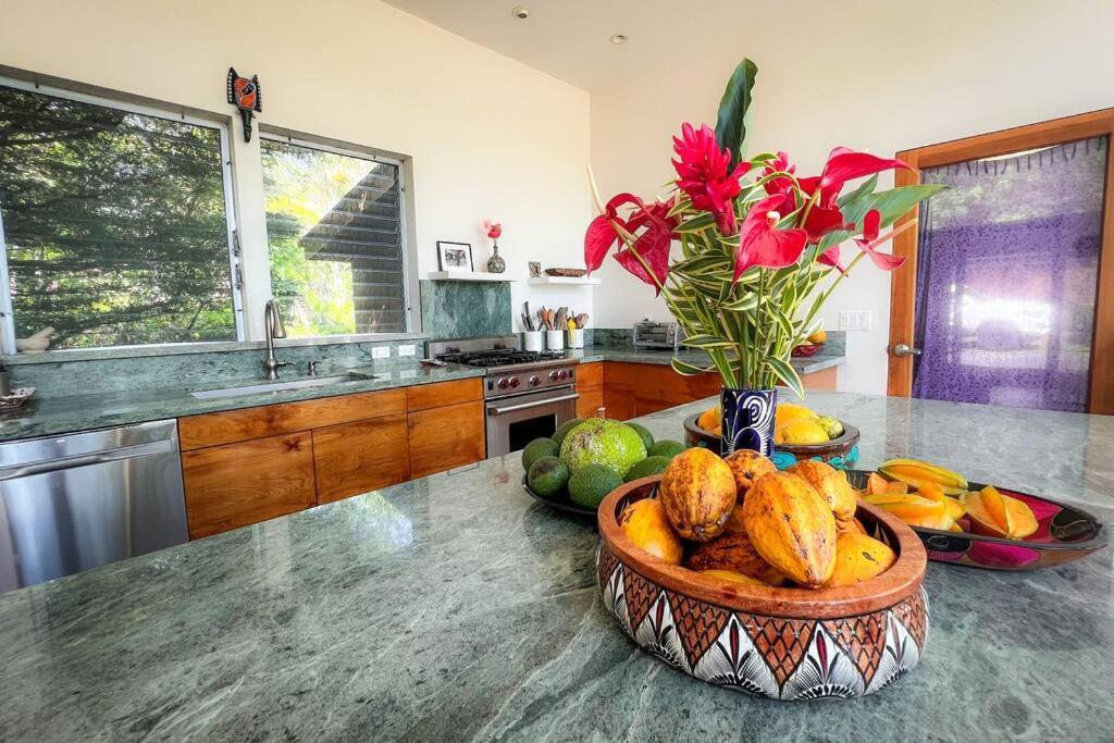 Jungle Haven Ocean Front Eco Villa On Fruit Farm Pahoa Buitenkant foto