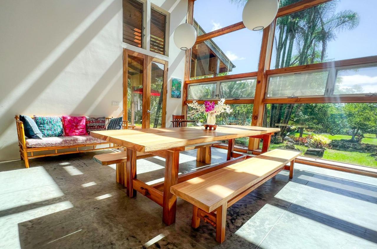 Jungle Haven Ocean Front Eco Villa On Fruit Farm Pahoa Buitenkant foto