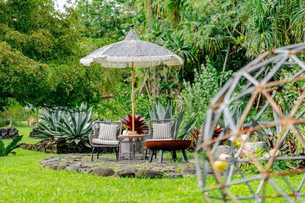 Jungle Haven Ocean Front Eco Villa On Fruit Farm Pahoa Buitenkant foto