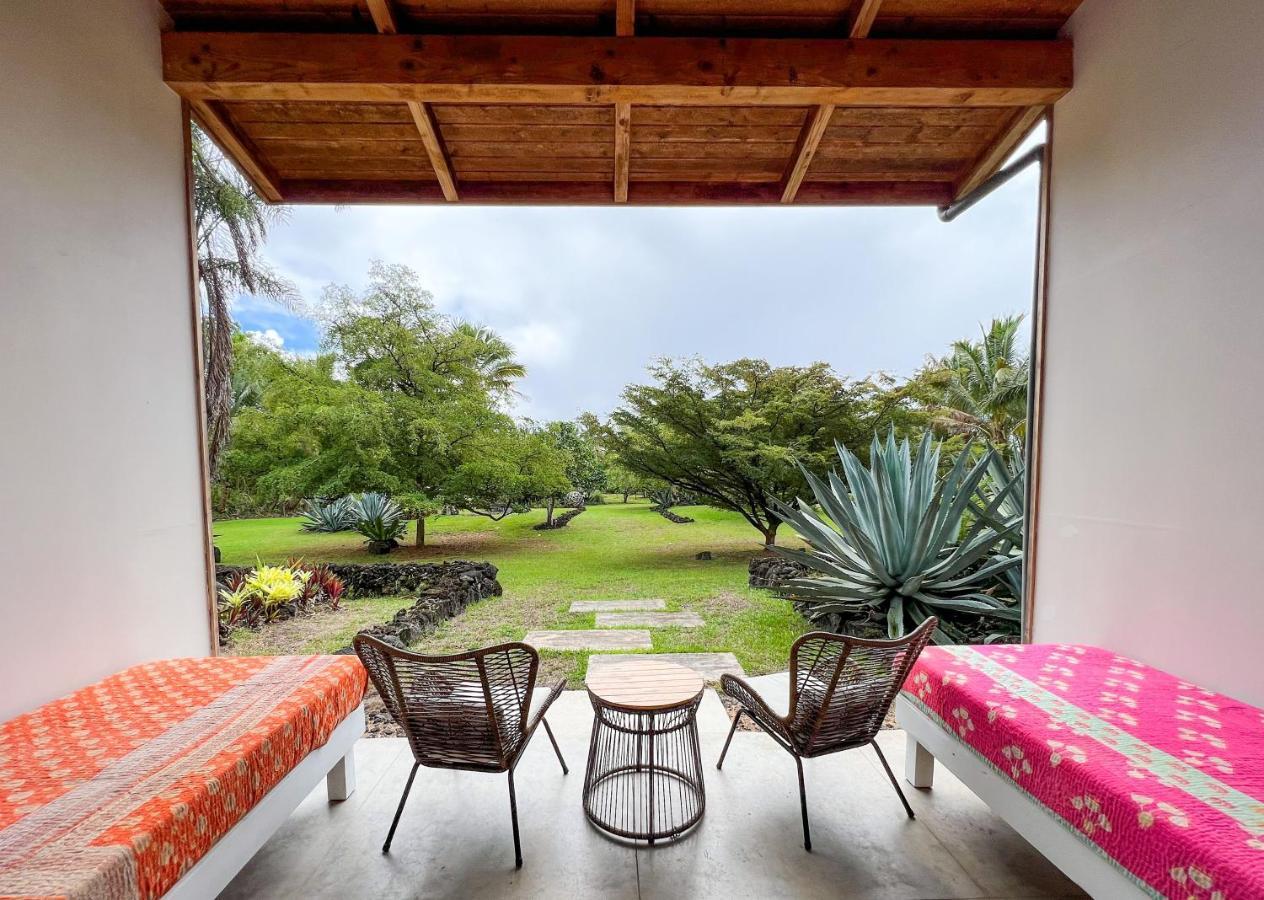Jungle Haven Ocean Front Eco Villa On Fruit Farm Pahoa Buitenkant foto