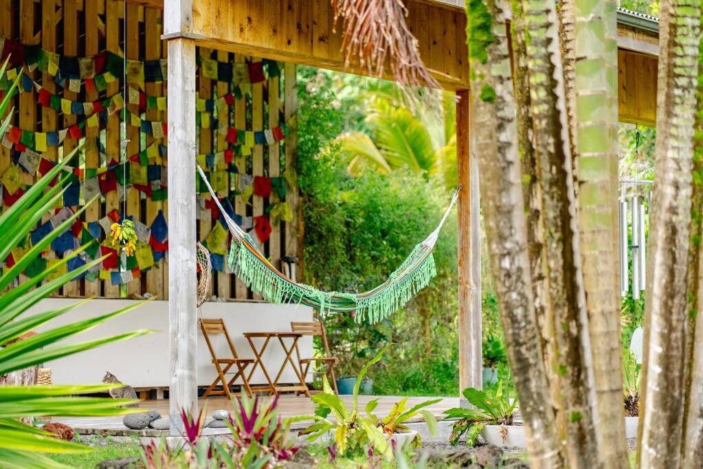 Jungle Haven Ocean Front Eco Villa On Fruit Farm Pahoa Buitenkant foto